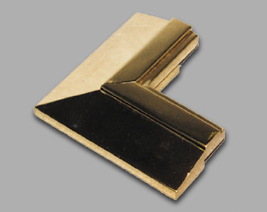 Polished bronze trim molding for windows in executive offices, professional buildings and other upscale settings